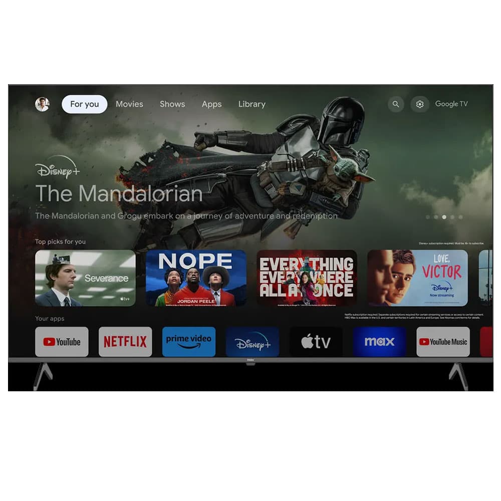 product-Haier Google TV 65" 4K UHD Smart - LED with Built-in Receiver - Black - H65K80EU