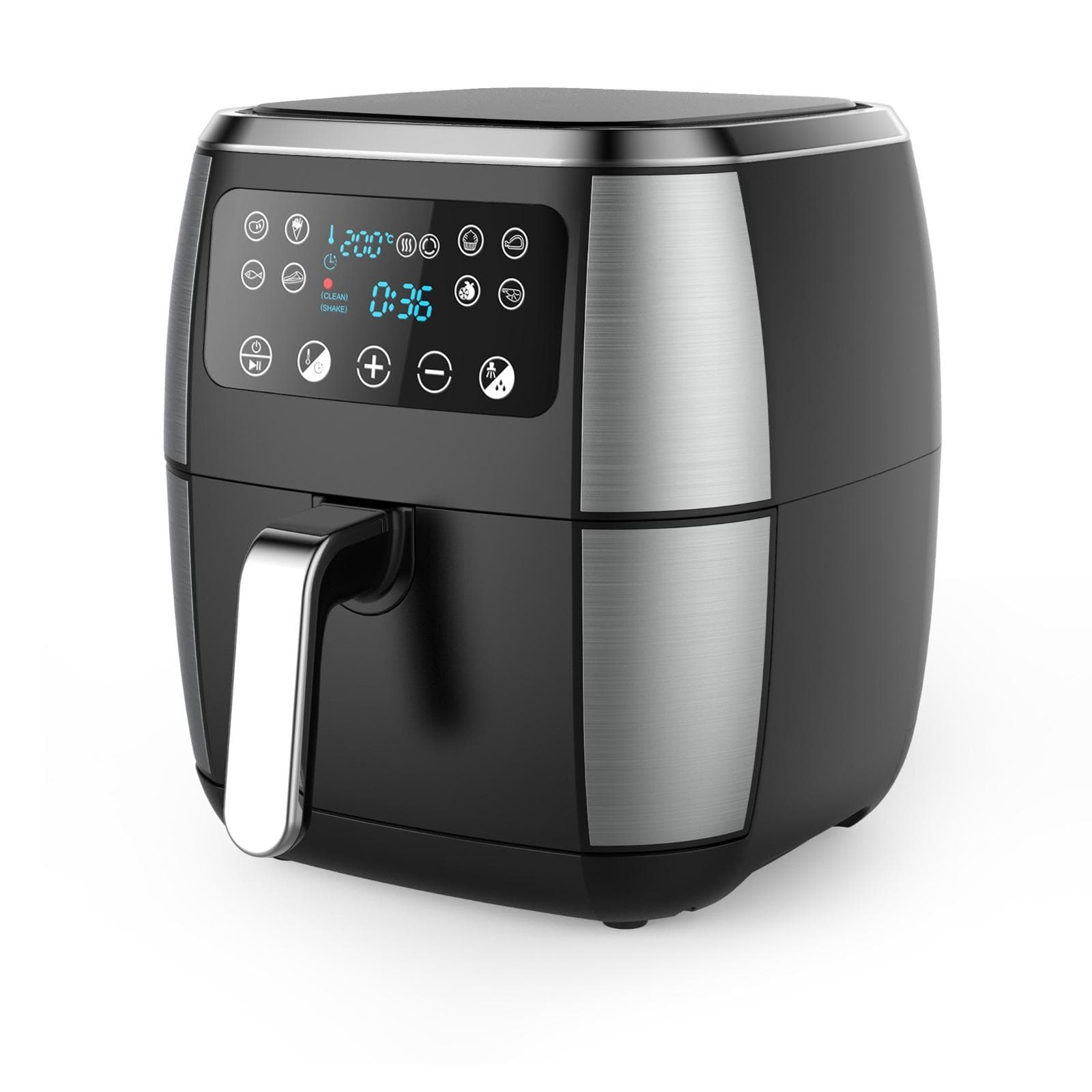 قلاية هوائية ميدياتك، ديجيتال، 7.2 لتر، 1800 وات - اسود، MT-AF1000