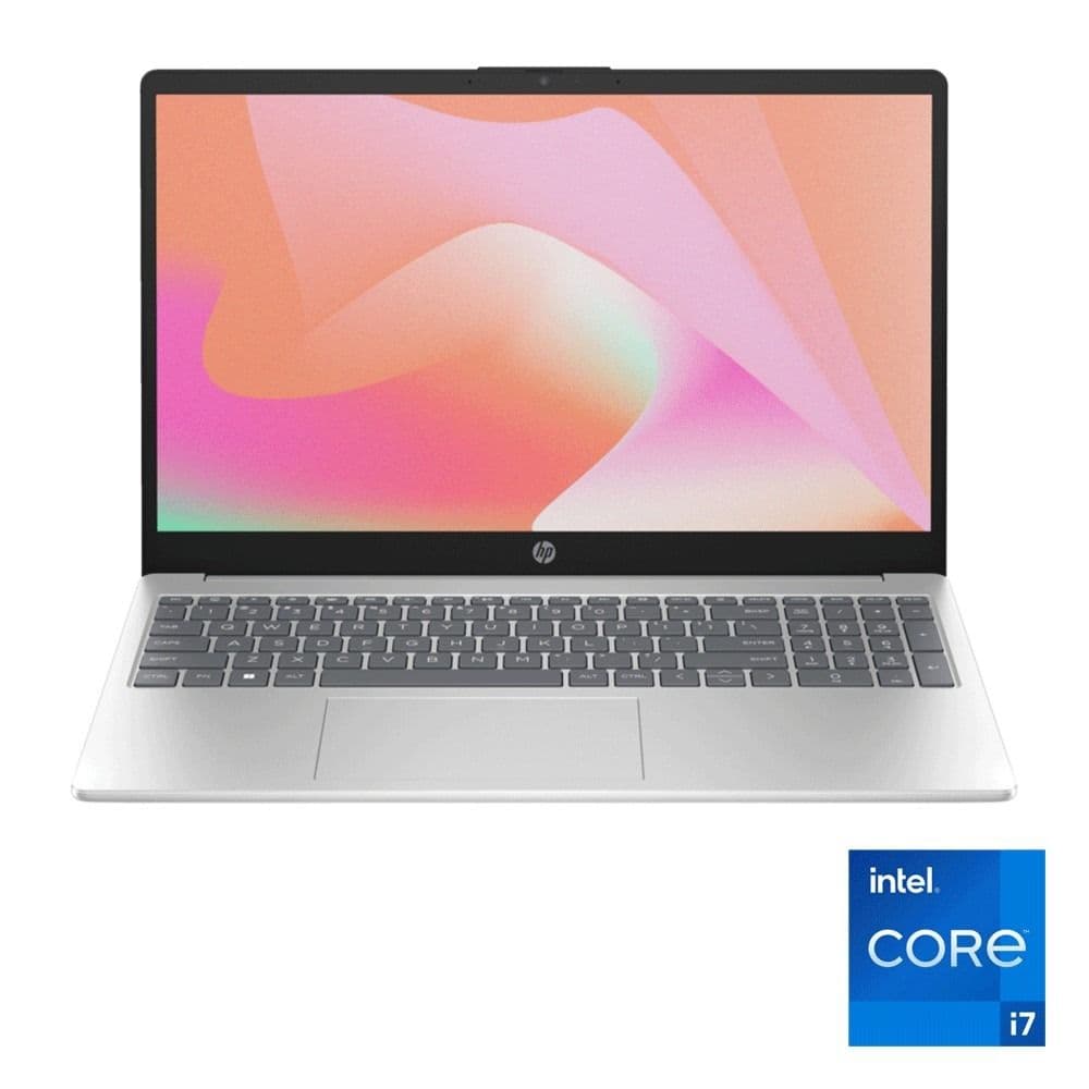 product-HP 15-fd0371nia Laptop, Intel Core i7-1355U, 8GB RAM, 512GB SSD, MX570A 2GB Graphics, 15.6" FHD, DOS - Silver