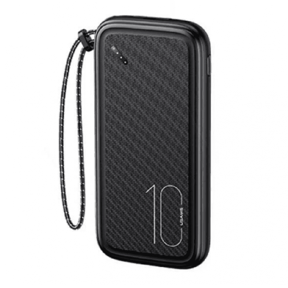 باور بانك يوسماز، سعة 10000 مللي أمبير/ساعة، منفذان USB - أسود، PB56