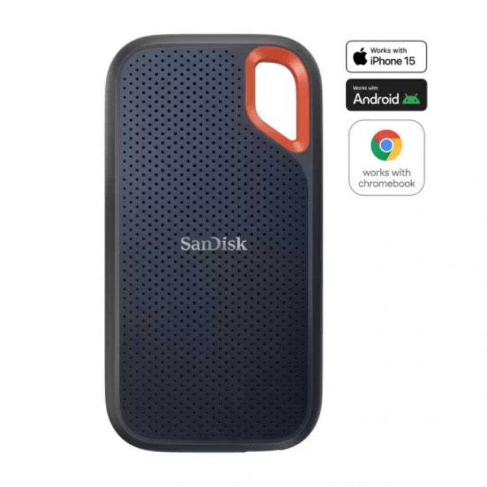 سان ديسك إكستريم وحدة تخزين محمولة SSD، سعة 2 تيرابايت - أسود، SDSSDE61-2T00-G25