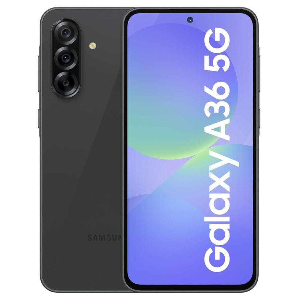 سامسونج جالكسي A36، سعه 128 جيجا، 8 جيجا رام، 5G، شريحتين، أسود مع ضمان سنه