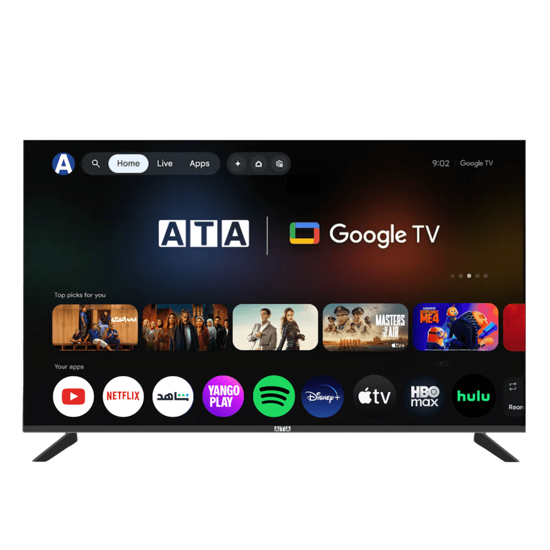 تلفزيون ايه تي ايه FHD جوجل سمارت 55 بوصة بدون فريم - ATA55UOG