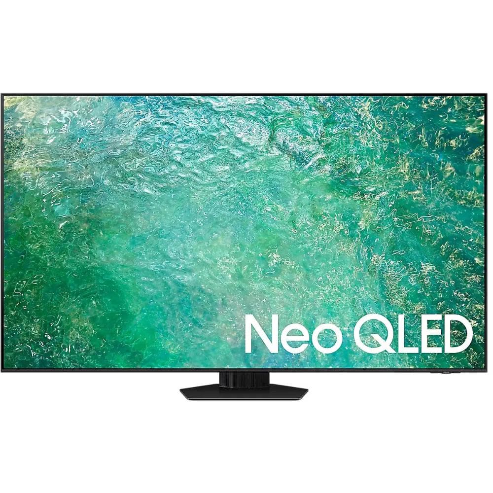 سامسونج 55 بوصة بدقه 4K UHD, سمارت بتقنيه Neo QLED مع ريسيفر داخلي مع سنتين ضمان أسود