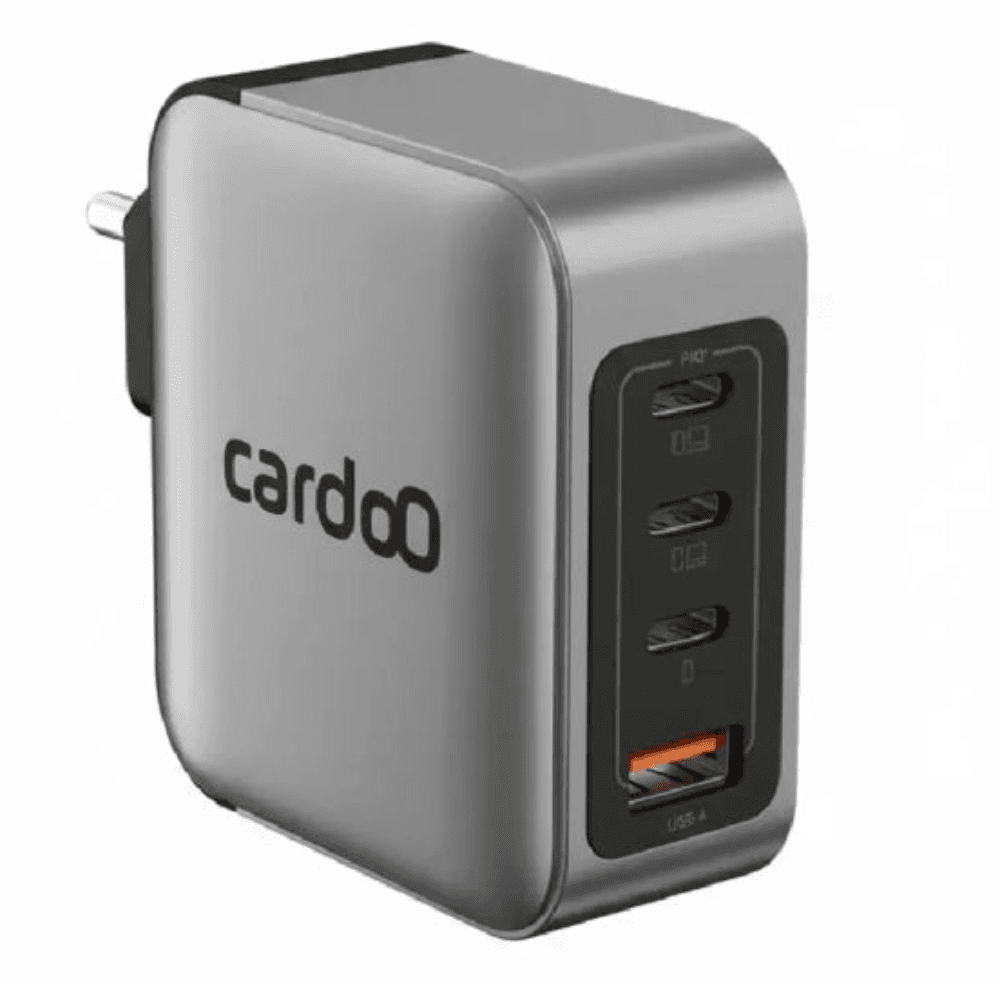 شاحن كاردو USB و3 منافذ USB-C، بقوة 100 واط، CGLAEU03B - أسود