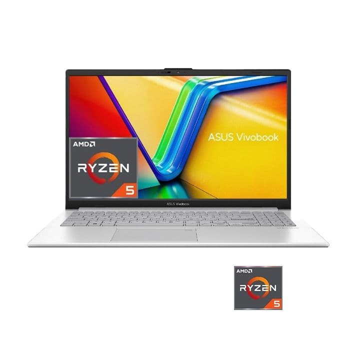 product-ASUS VivoBook Go 15 E1504FA-NJ005W Laptop, AMD Ryzen™ 5-7520U Processor, 8GB RAM, 512GB SSD, AMD Radeon™ Integrated Graphics, 15.6" FHD Display, Windows 11 - Silver