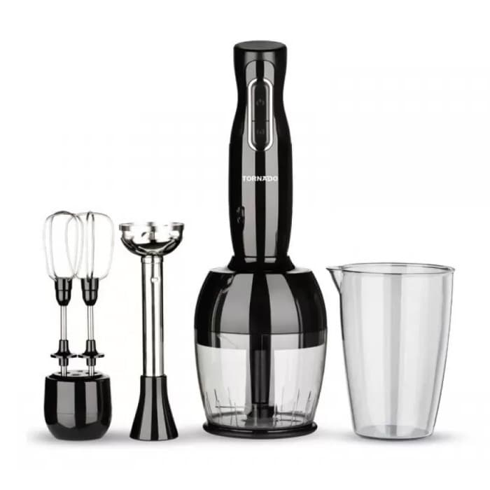 تورنيدو خلاط يدوي 1000 وات مزود بمفرمة لحوم و بسكينة استانلس ستيل - موديلTHB-1000MC